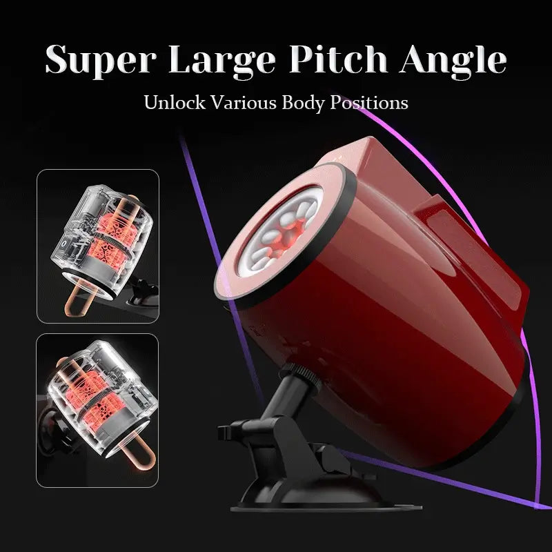 XR7: Dual-end Rotating Thrusting Vibrating Blow Job Stroker