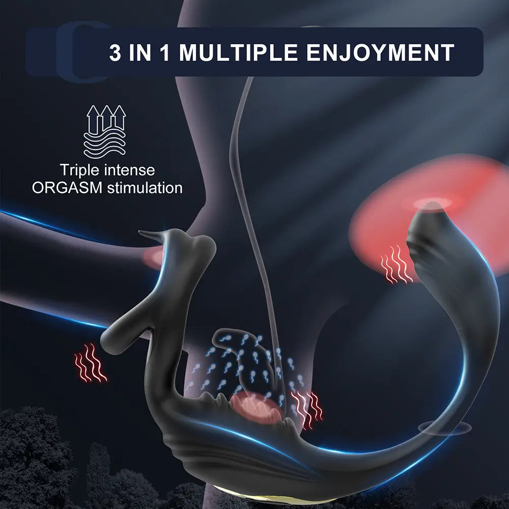 PM5: Electric Prostate Massager for Penis, Testicle & Perineum Stimulation
