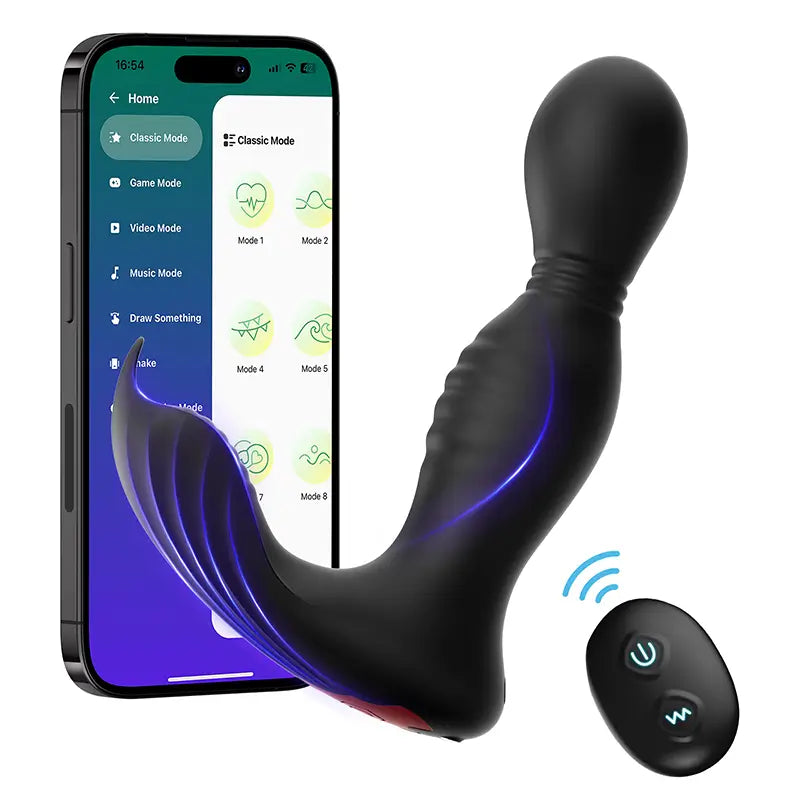 PM8: Prostate Massager Butt Plug Licking Vibrator